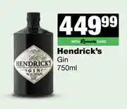 Spar Tops Hendrick's Gin-750ml offer