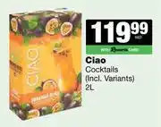 Spar Tops Ciao Cocktails-2L offer