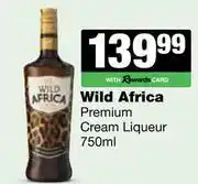Spar Tops Wild Africa Premium Cream Liqueur-750ml offer