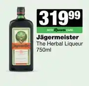 Spar Tops Jagermeister The Herbal Liqueur-750ml offer