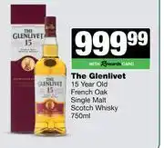 Spar Tops The Glenlivet 15 Year Old French Oak Single Malt Scotch Whisky-750ml offer