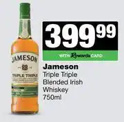 Spar Tops Jameson Triple Triple Blended Irish Whisky-750ml offer