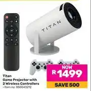 Game Titan Game Projector With 2 Wireless Controllers 850043212 offer