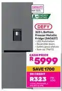 Game Defy 323L Bottom Freezer/Fridge Metallic DAC627 796173 offer