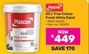 Game Plascon 20L True Colour Fresh White Paint 745474 offer