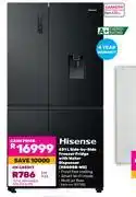 Game Hisense 631L Side By Side Freezer/Fridge With Water Dispenser H800SB-WD 837182 offer