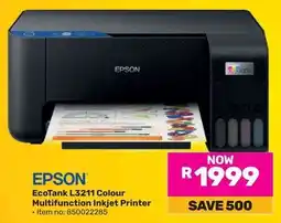 Game Epson EcoTank L3211 Colour Multifunction Inkjet Printer offer