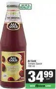 Spar All Gold Tomato Sauce-700ml Each offer