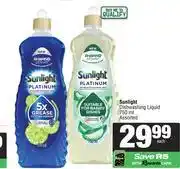 Spar Sunlight Dishwashing Liquid Assorted-750ml Each offer