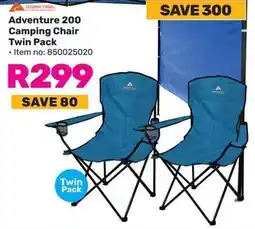 Game Ozark Trail Adventure 200 Camping Chair Twin Pack offer