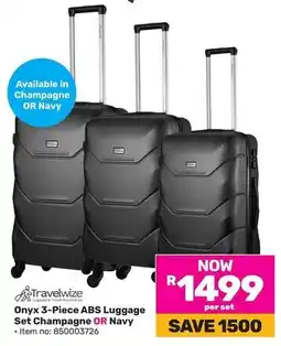 Game Travelwize Onyx ABS Luggage Set Champagne OR Navy offer