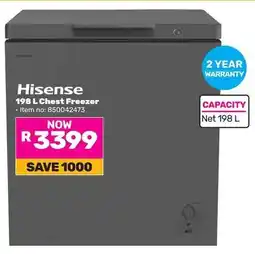 Game Hisense Chest Freezer offer