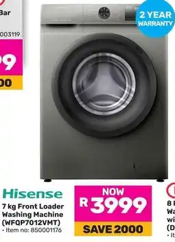 Game Hisense Front Loader Washing Machine offer