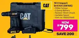 Game Cat 18 V Impact Drill Kit offer