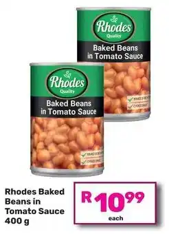 Game Rhodes Baked Beans in Tomato Sauce offer