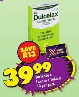 Shoprite Dulcolax Laxative Tablets offer
