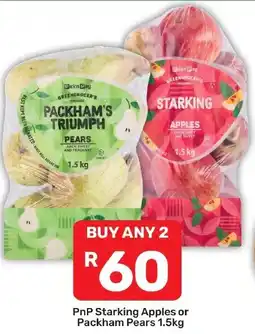 Pick n Pay Hypermarket PnP Starking Apples or Packham Pears offer