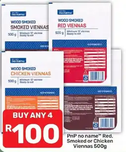 Pick n Pay Hypermarket PnP no name Red, Smoked or Chicken Viennas offer