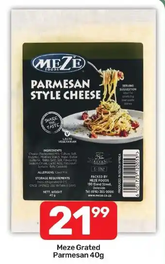 Pick n Pay Hypermarket Meze Grated Parmesan offer