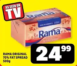 Usave Rama original 70% fat spread offer