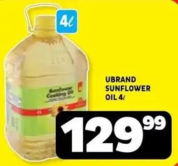 Usave Ubrand sunflower oil offer