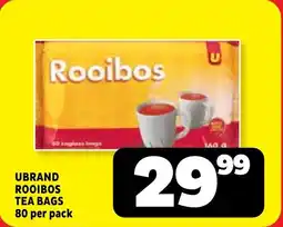 Usave Ubrand rooibos tea bags offer