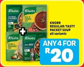 Usave Knorr regular/ tasty packet soup offer