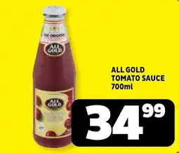 Usave All gold tomato sauce offer