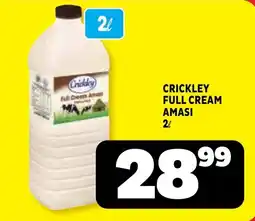 Usave Crickley full cream amasi offer