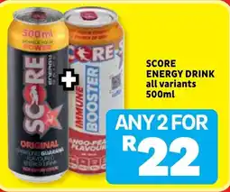 Usave Score energy drink offer