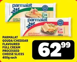 Usave Parmalat gouda/ cheddar flavoured full cream processed cheese slices offer