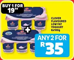 Usave Clover flavoured low fat yoghurt offer