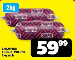 Usave Champion french polony offer