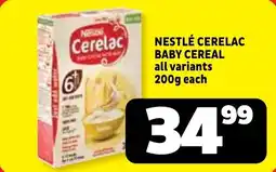 Usave Nestlé cerelac baby cereal offer