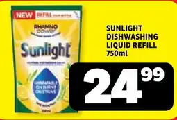 Usave Sunlight dishwashing liquid refill offer