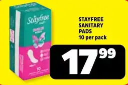 Usave Stayfree sanitary pads offer