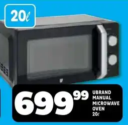Usave Ubrand manual microwave oven offer