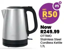 Shoprite Ottimo Stainless Steel Cordless Kettle offer