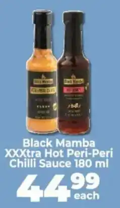 Food Lover's Market Black Mamba XXXtra Hot Peri-Peri Chilli Sauce offer