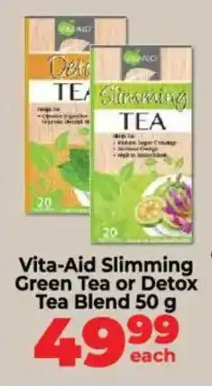 Food Lover's Market Vita-Aid Slimming Green Tea or Detox Tea Blend offer