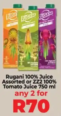 Food Lover's Market Rugani 100% Juice Assorted or ZZ2 100% Tomato Juice offer