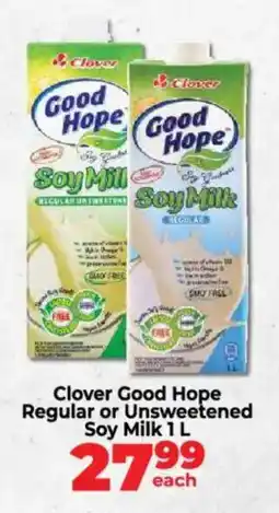 Food Lover's Market Clover Good Hope Regular or Unsweetened Soy Milk offer