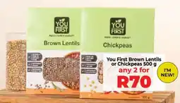 Food Lover's Market You First Brown Lentils or Chickpeas offer