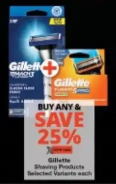 Checkers Gillette Shaving Products offer