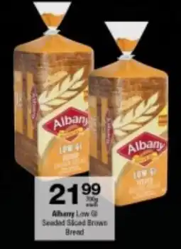 Checkers Albany Low GI Seeded Sliced Brown Bread offer