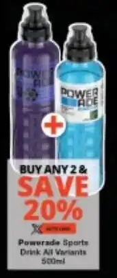 Checkers Powerade Sports Drink All Variants offer