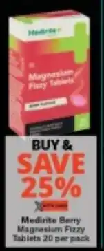 Checkers Medirite Berry Magnesium Fizzy Tablets offer
