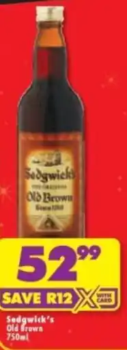 Shoprite Liquor Sedgwick's Old Brown offer