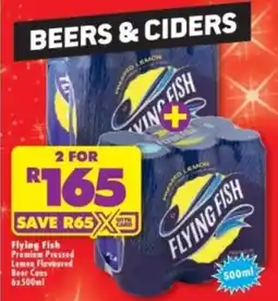 Shoprite Liquor Flying Fish Premium Pressed Lemon Flavoured Beer Cans offer