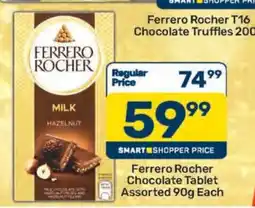 Pick n Pay Ferrero Rocher Chocolate Tablet Assorted offer